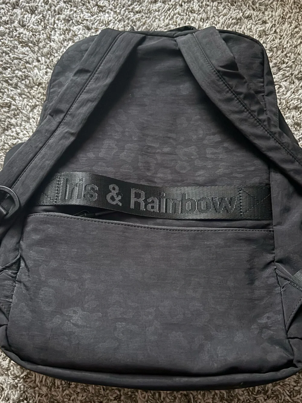 BLACK LEOPARD BACKPACK